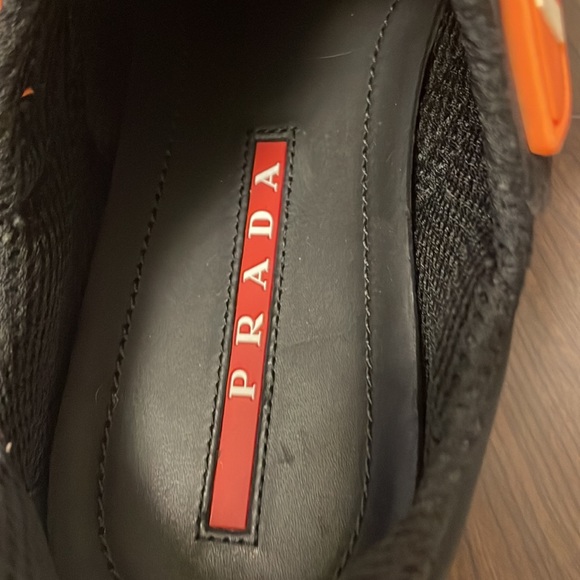 Prada Calzature Donna *3E6322 Nero Orange - *NYLON 2* size 40 - Picture 13 of 17